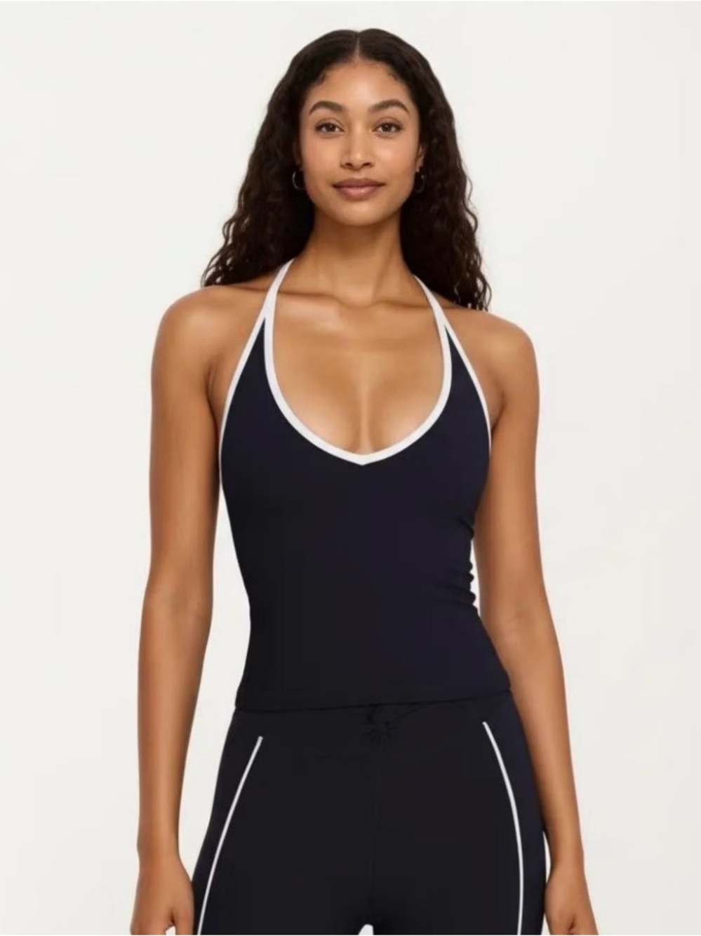 Sz med Women’s Black Halter Crop Top